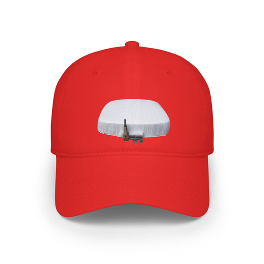 Airplane Silhouette Baseball Cap – Minimalist Pilot Hat